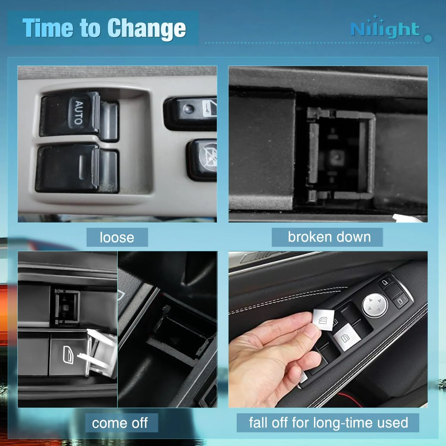 2011-2013 Chrysler 200 300 Sebring Dodge Avenger Caliber Charger Magnum Compass Patriot Mitsubishi Raider Ram Dakota Power Master Window Switch
