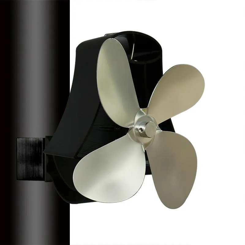 4-Blade Fireplace Stove Fan | Heat Powered | Aluminum (Variant 2)