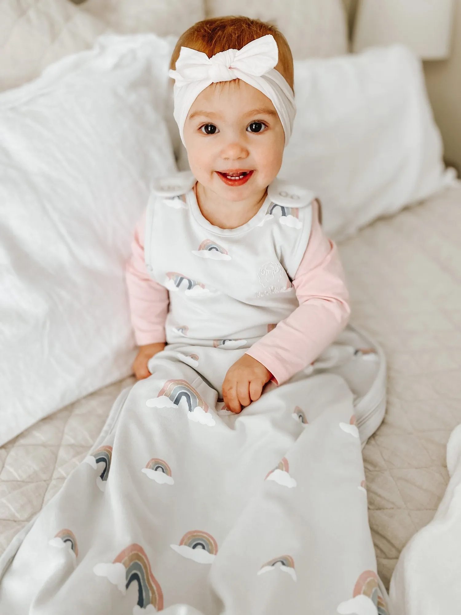 4 Season Ultimate Toddler Sleep Bag, Merino Wool & Organic Cotton, 2 - 4 Years, Rainbow