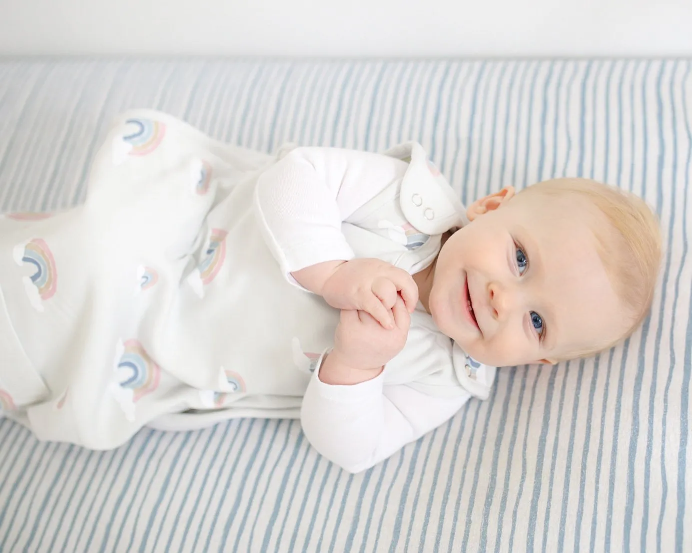 4 Season Ultimate Toddler Sleep Bag, Merino Wool & Organic Cotton, 2 - 4 Years, Rainbow