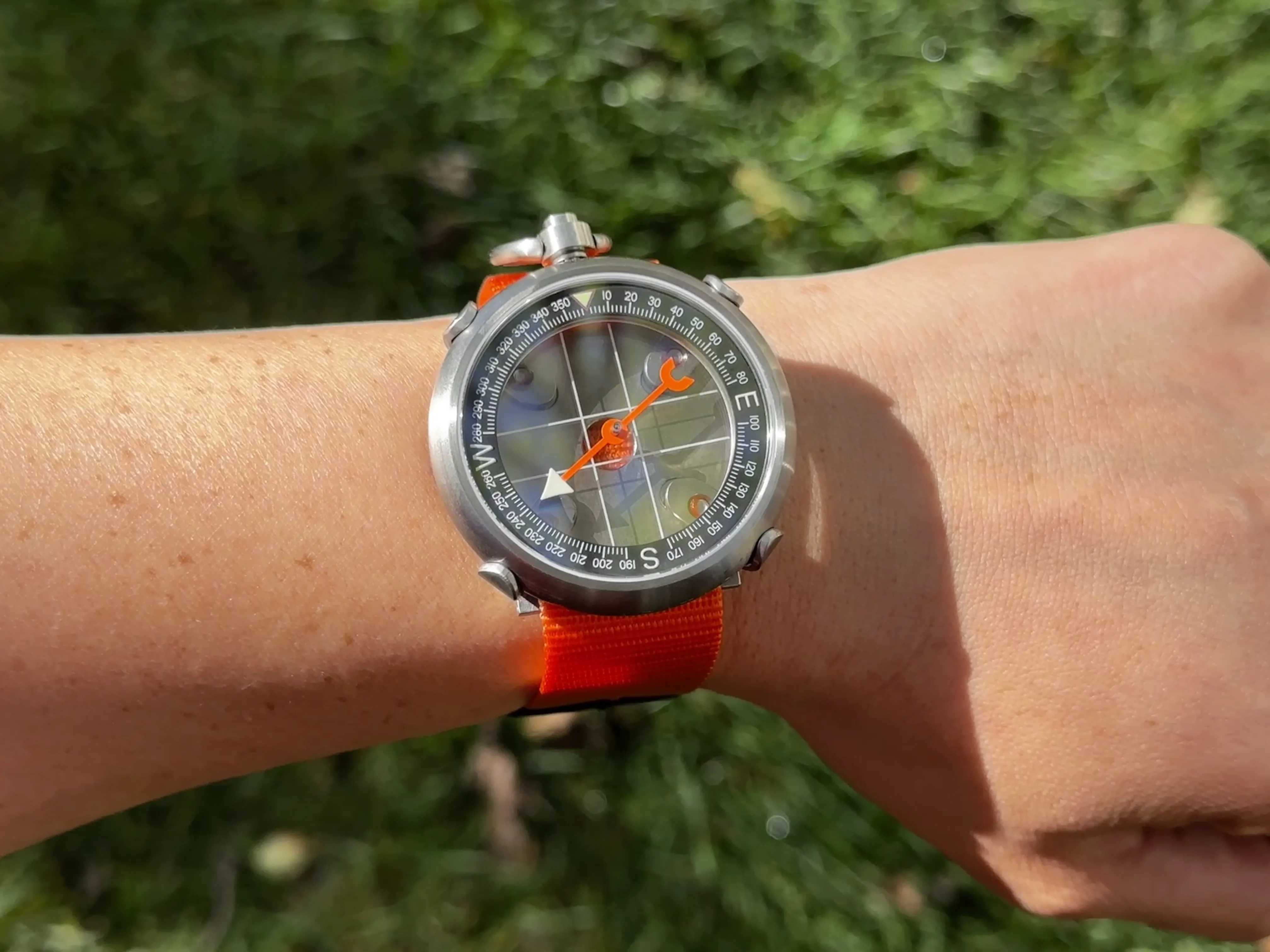 45mm Titanium Heirloom Compass   Wrist Carry Kit By Maratac®