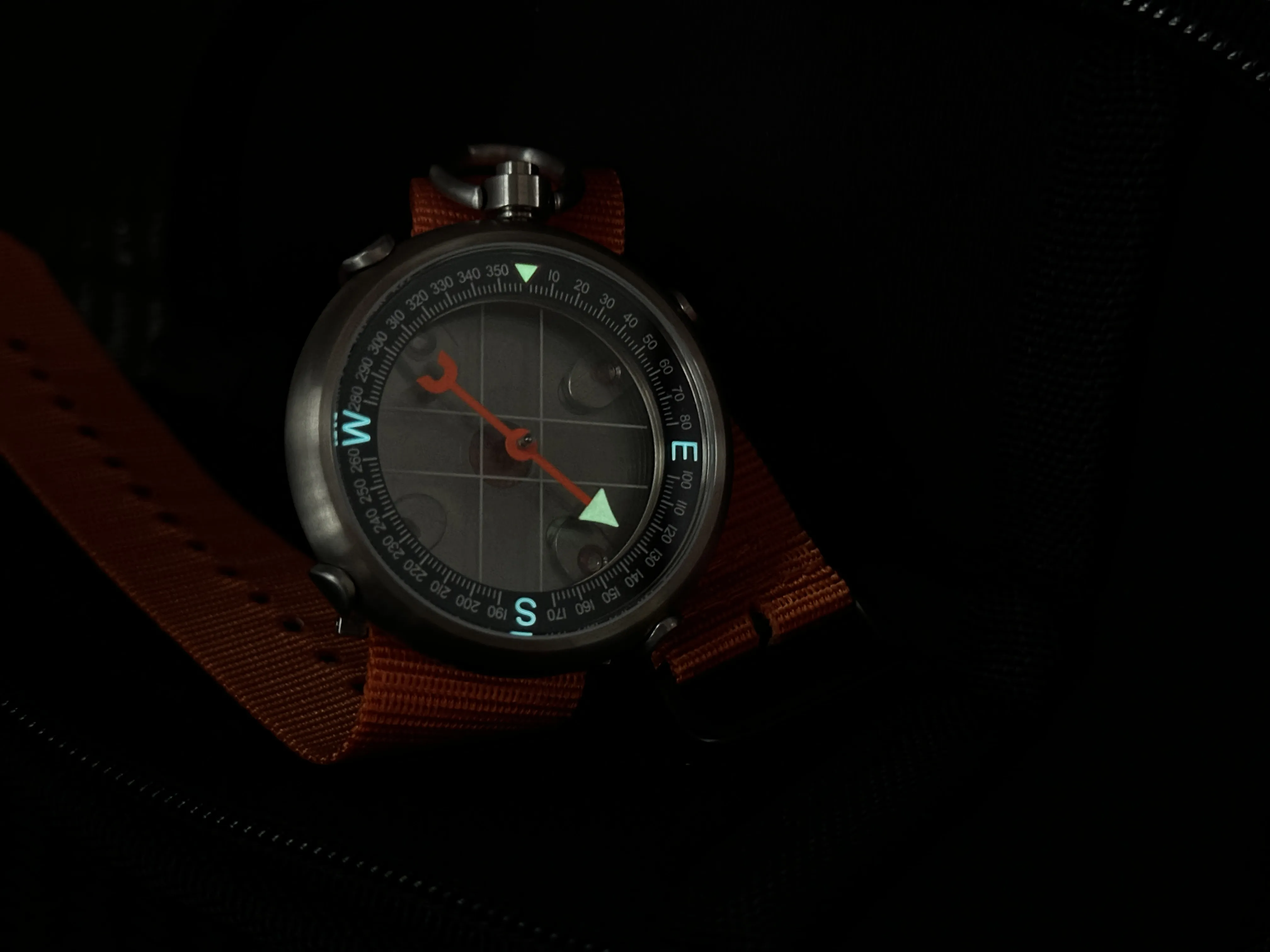 45mm Titanium Heirloom Compass   Wrist Carry Kit By Maratac®