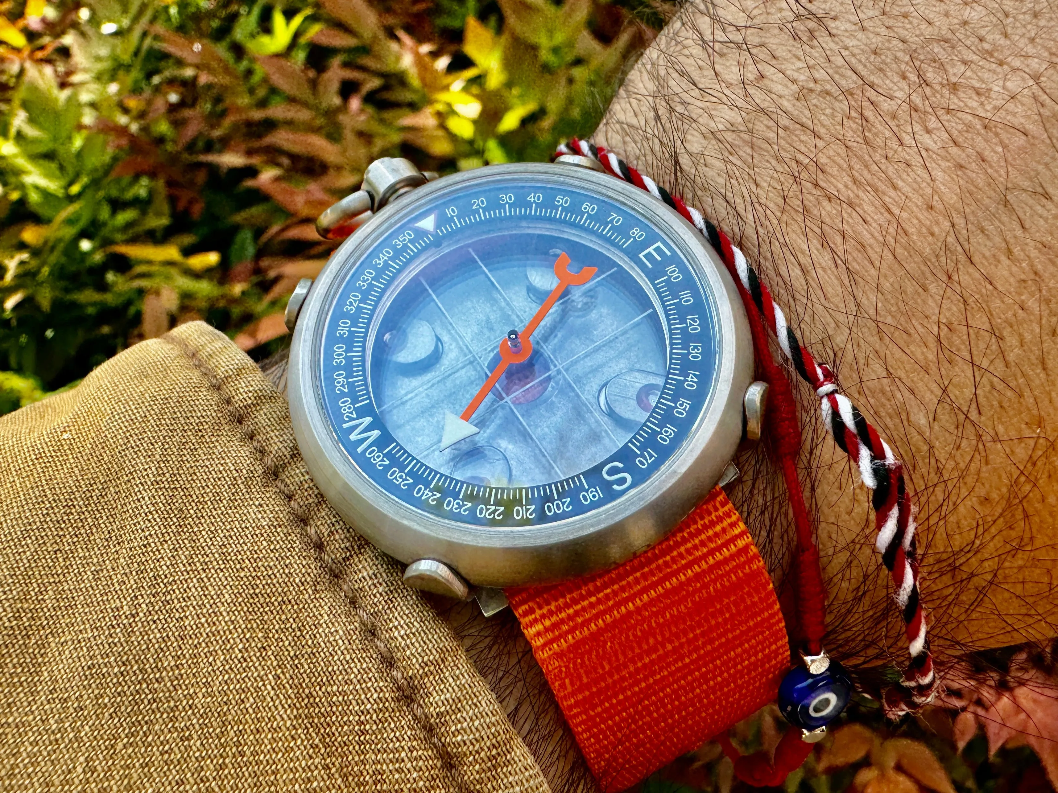 45mm Titanium Heirloom Compass   Wrist Carry Kit By Maratac®