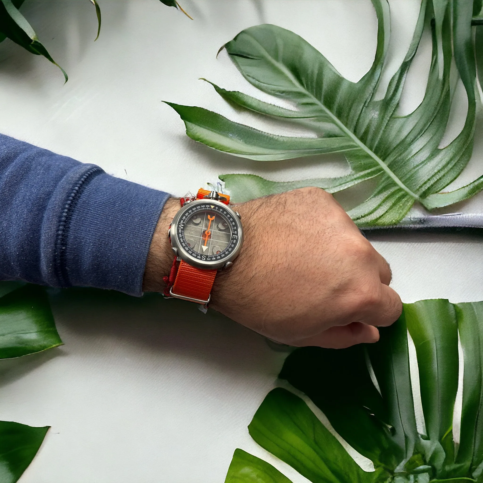 45mm Titanium Heirloom Compass   Wrist Carry Kit By Maratac®