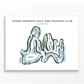 Cedar Hammock Golf and Country Club, Florida - Printed Golf Courses