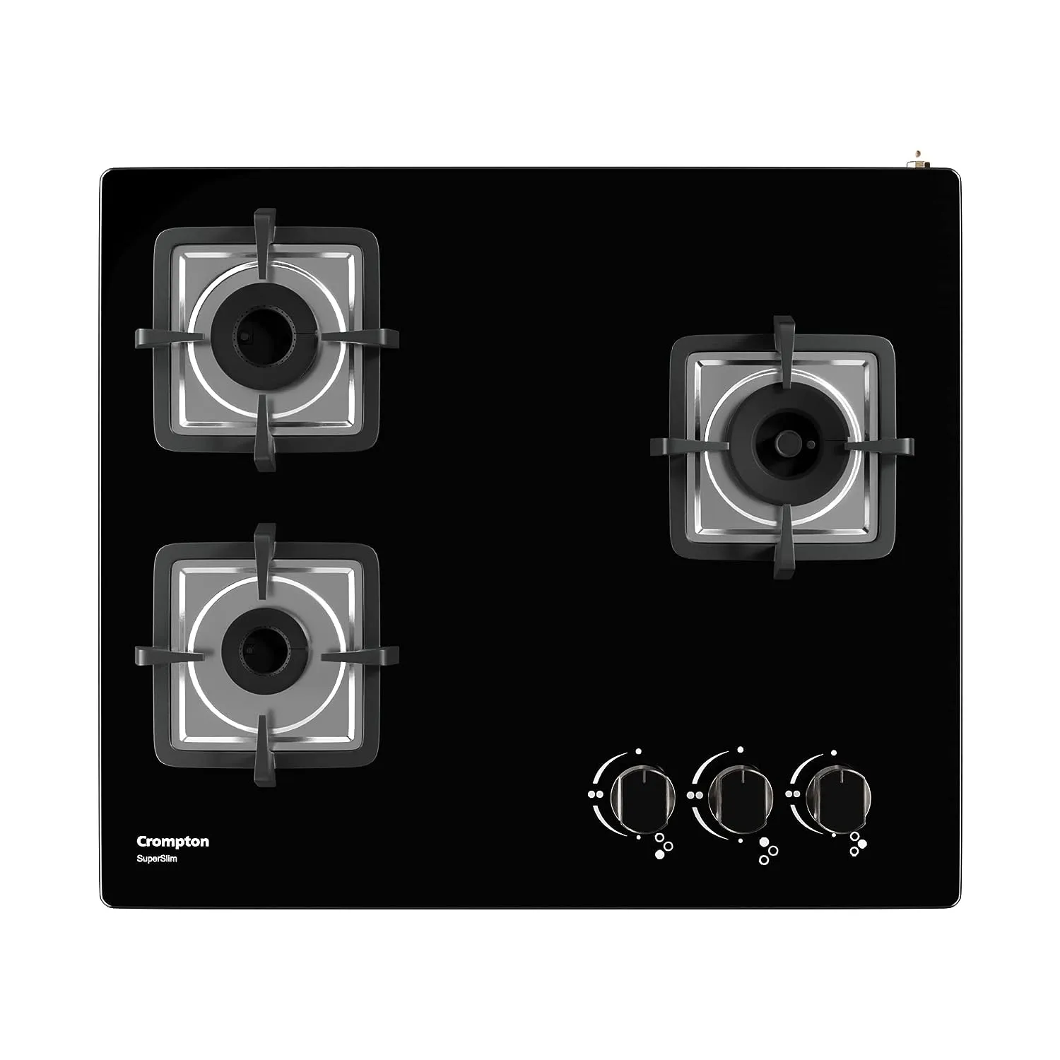 Crompton TAB-SUHB603-MBL SuperSlim Gas Hob 60cm 3burner