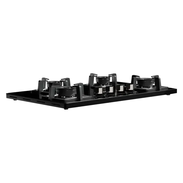 Crompton TAB-SUHB654-MBL SuperSlim Hobs Half Brass 65cm 4 Burners Midnight Black