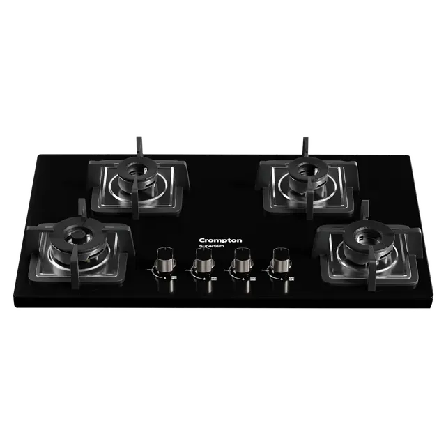 Crompton TAB-SUHB654-MBL SuperSlim Hobs Half Brass 65cm 4 Burners Midnight Black