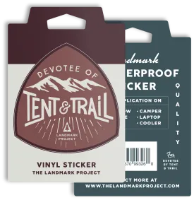 Devotee of Tent & Trail Sticker