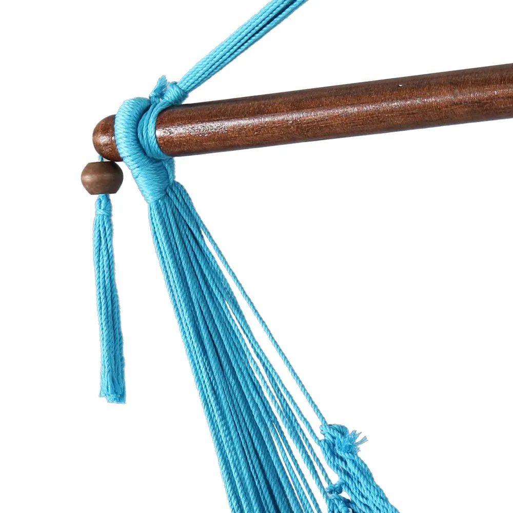 Extra Large Hanging Rope Hammock Chair Swing - Sunnydaze