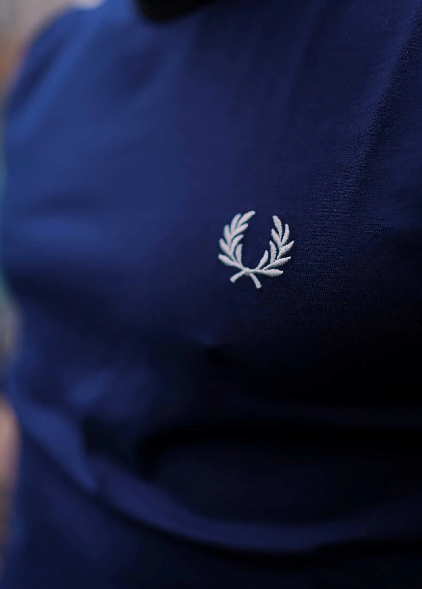 Geklebtes Ringer-T-Shirt - French Navy