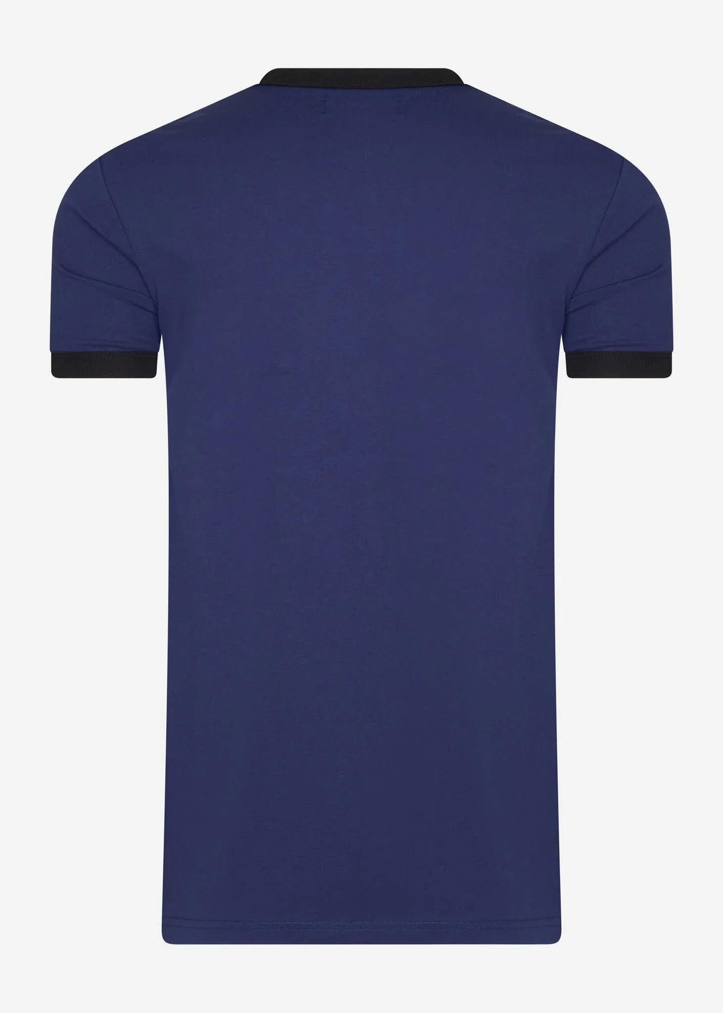 Geklebtes Ringer-T-Shirt - French Navy