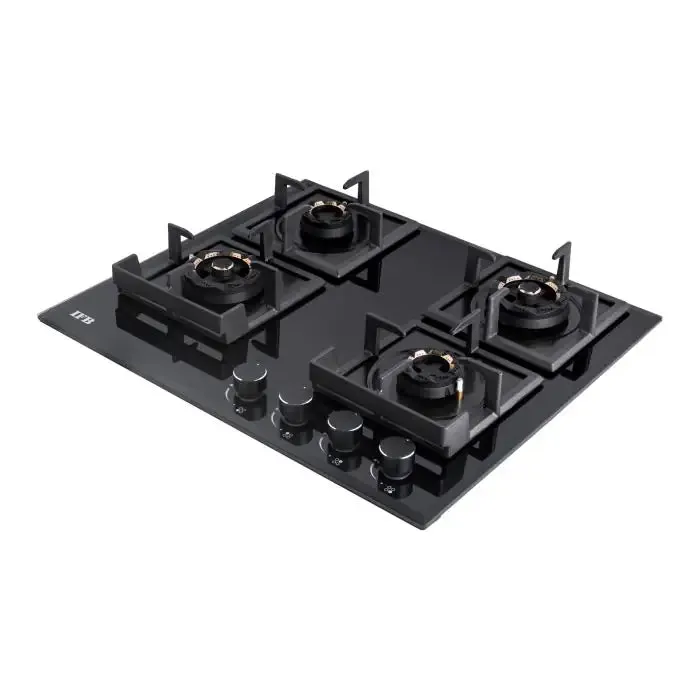 IFB 60-04-GCI4B-3D BRASS BURNER HOBS  | Hybrid  60 CM
