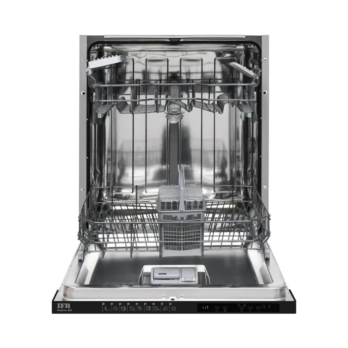 IFB Neptune BI2 Built-in Dishwasher – 14 Place Settings, Dual Spray, Hot Water Wash, Water Softener, Made in Turkey