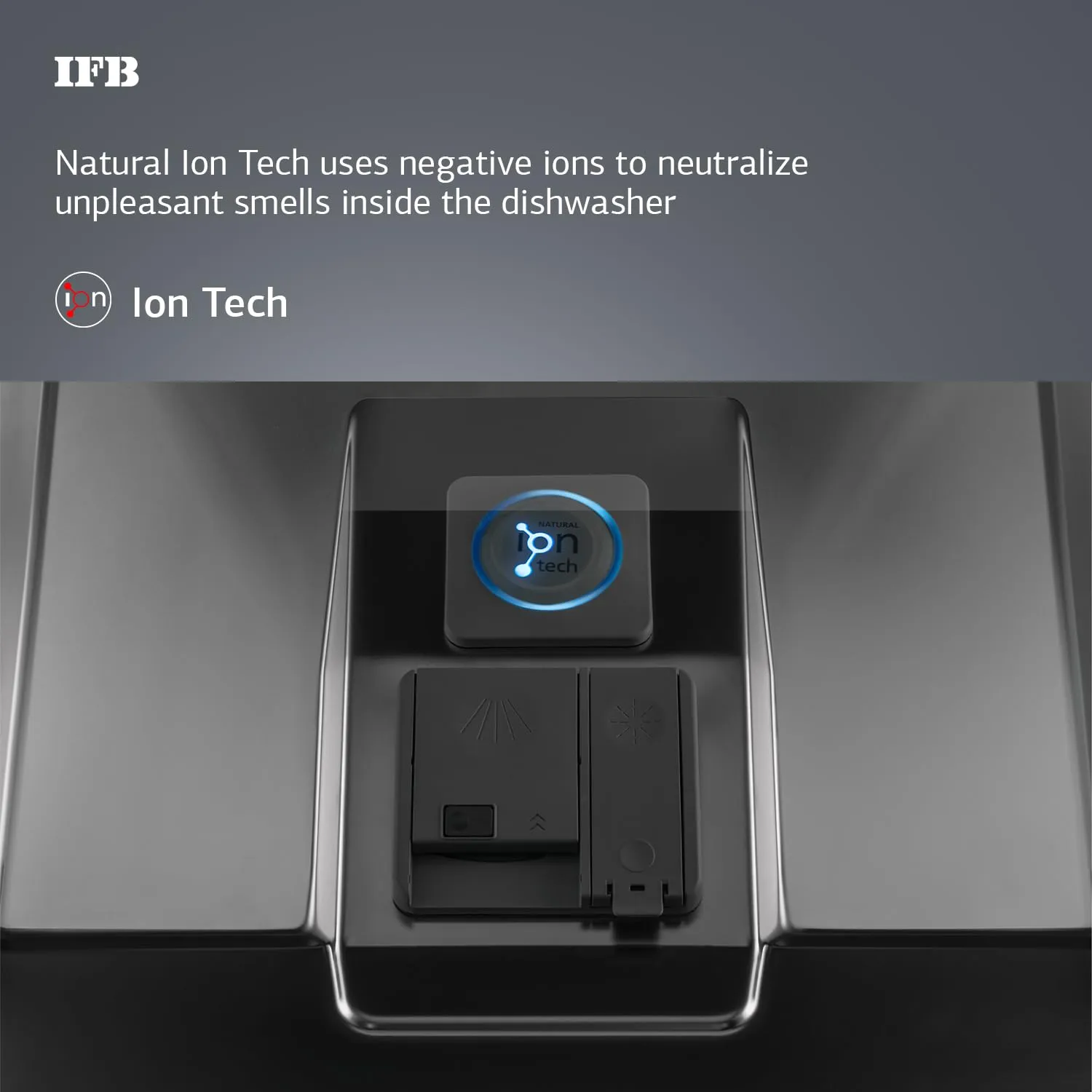 IFB Neptune SX16 16 Place Setting Dishwasher | Ion Tech | Auto Door Opening | 360° Spray Arms | 70°C Hot Wash | A   Energy Rating | Pearl Grey | Made in Turkey