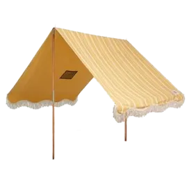 PREMIUM BEACH TENT - VINTAGE YELLOW STRIPE