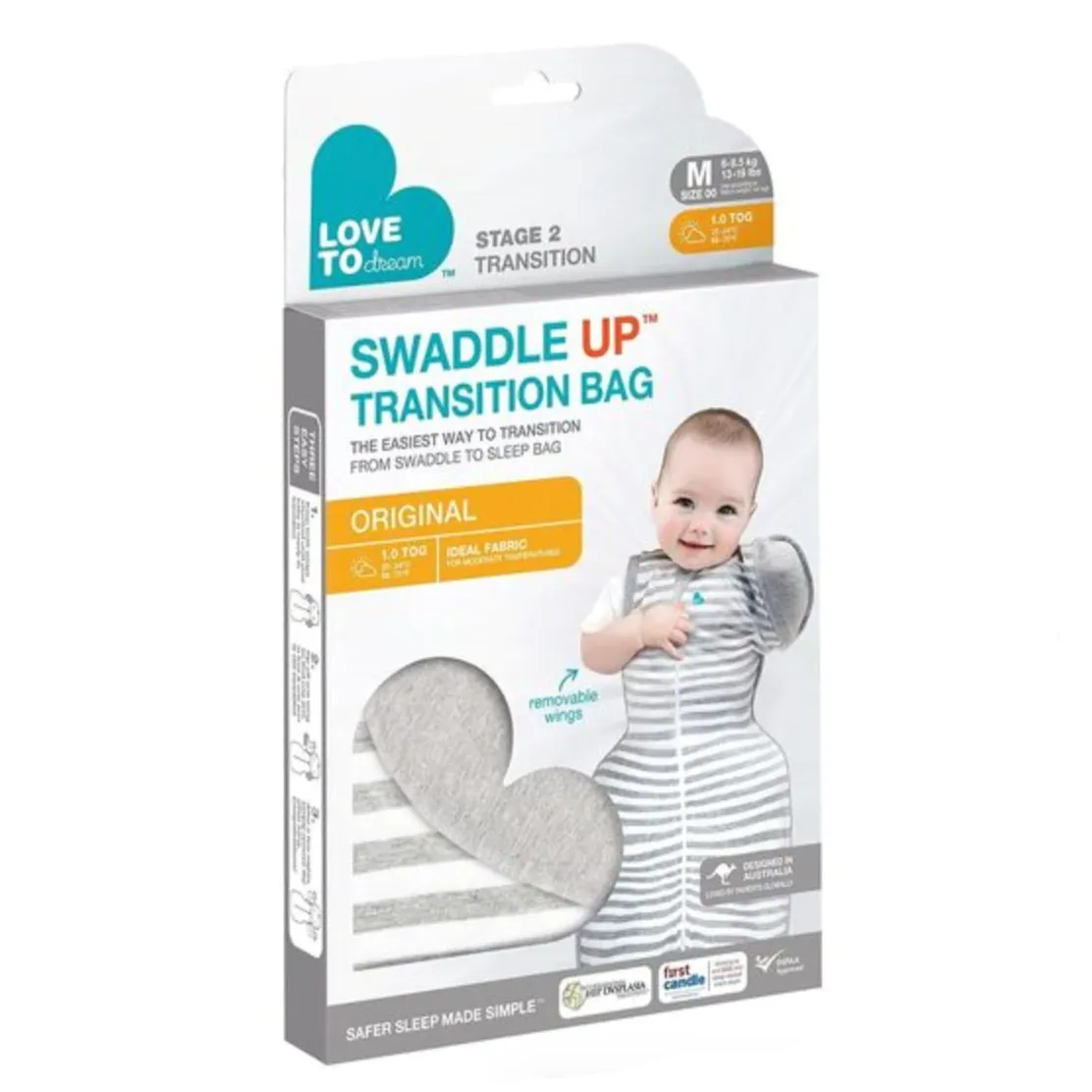 Swaddle Up Transition Bag - Grey by Love to Dream