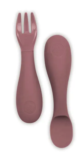 TUM TUM Baby Cutlery With Case, Baby Spoon & fork Set, Baby Cutlery For Babies, First Self Feeding Cutlery, 6m , Pink