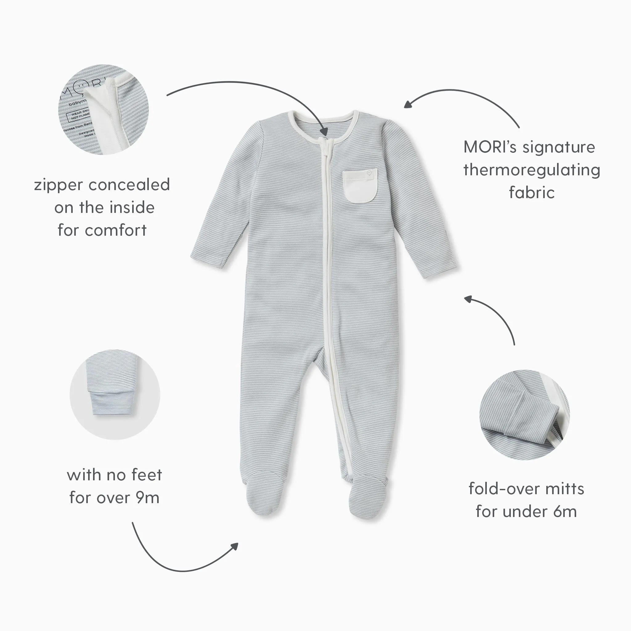 Zip Baby Pajamas 2 Pack